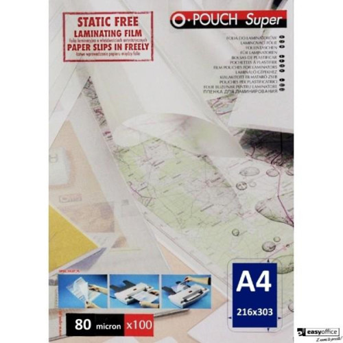 Folia do laminacji PouchSuper A4 80mic (100) OPUS