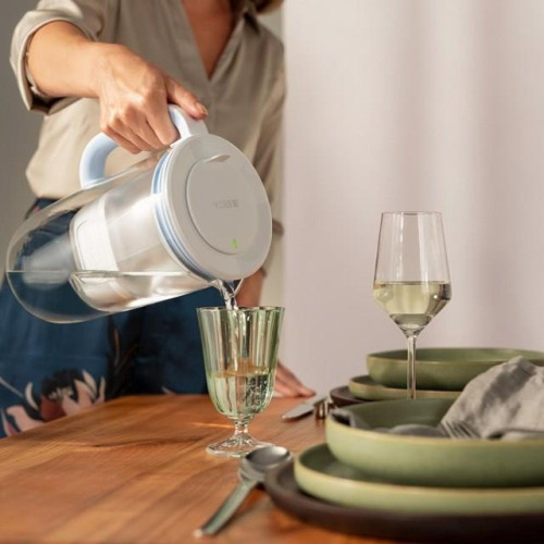 Dzbanek filtrujący Brita Glass+2 wkłady MaxtraPro PP (niebieski; 2,5l)-18407389