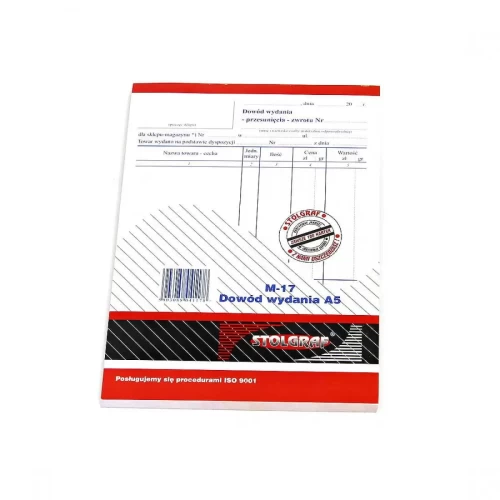 Druk Dowód wydania m-17 A5 STOLGRAF-2270620