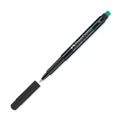 Marker permanentny 1525 FABER CASTEL czarny 10szt.-2386809