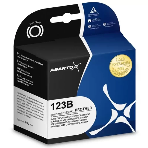 Tusz Brother Lc123 ASARTO czarny 700 kopii-2484711