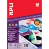 Etykiety na płyty CD/DVD APLI, średnica 114/41mm, okrągłe, białe-4079845