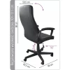 Fotel biurowy OFFICE PRODUCTS Crete, czarny-4084345