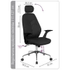 Fotel biurowy OFFICE PRODUCTS Tenerife, czarny-4085237