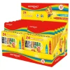 Kredki świecowe KEYROAD, 24szt., 8mm, pakowane na displayu, mix kolorów-4088281