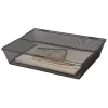Pojemnik na dokumenty Q-CONNECT Office Set, metalowy, A4, zamykany, czarny-4089442