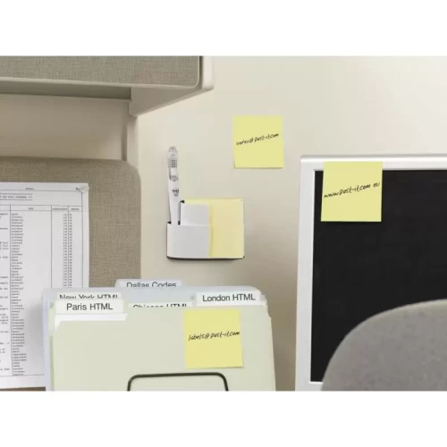Kostka samoprzylepna POST-IT® Super Sticky (2028-S), 76x76mm, 1x350 kart., ultra żółta-4081190