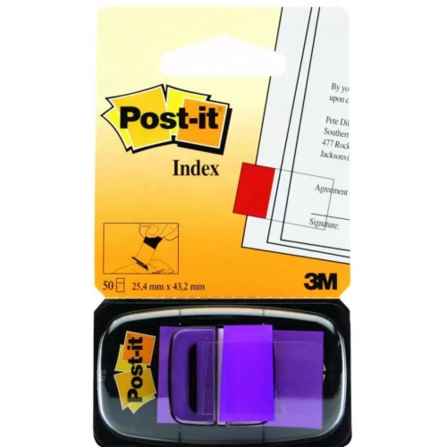 Zakładki indeksujące POST-IT® (680-8), PP, 25,4x43,2mm, 50 kart., purpurowe-4081268