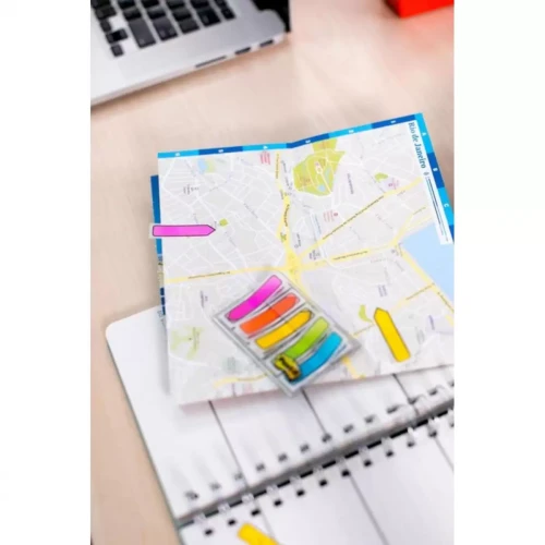 Zakładki indeksujące POST-IT® (684-ARR1), PP, 11,9x43,2mm, strzałka, 5x20 kart., mix kolorów-4081300
