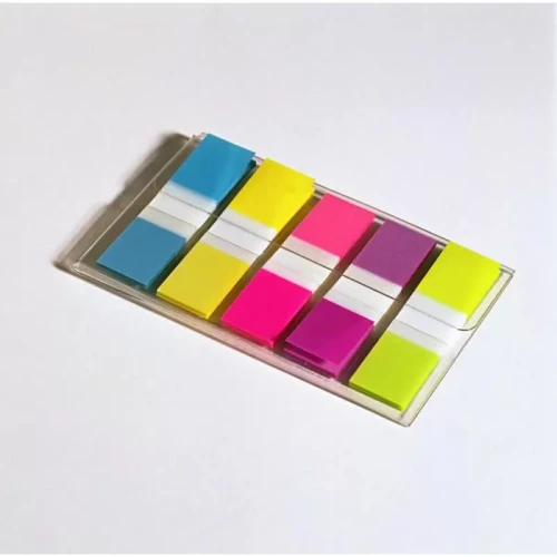Zakładki indeksujące POST-IT® (683-5CB), PP, 12x43mm, 5x20 kart., mix kolorów-4081804
