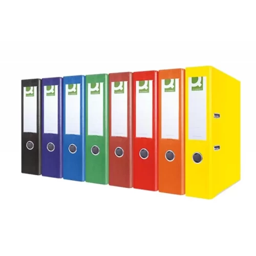 Segregator Q-CONNECT Hero z szyną, PP, A4/75mm, żółty-4082057