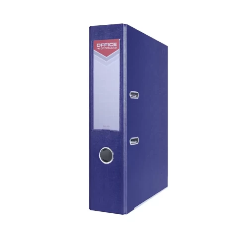 Segregator OFFICE PRODUCTS Officer z szyną, PP, A4/75mm, granatowy-4082208