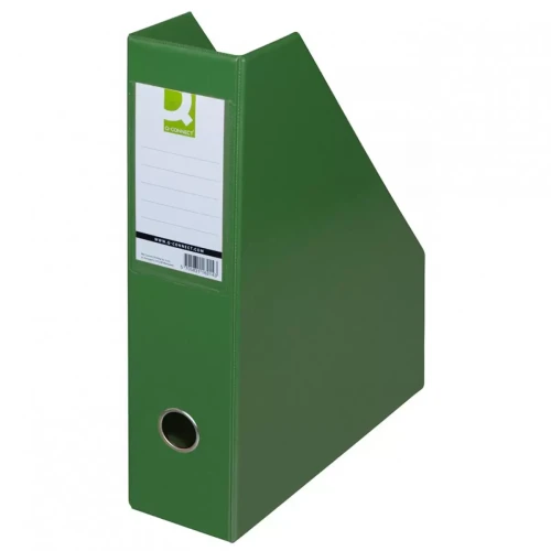 Pojemnik na dokumenty Q-CONNECT, PVC, A4/76, zielony-4083566