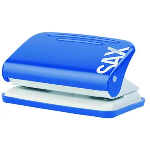 Dziurkacz SAXDesign 218 paperbox, dziurkuje do 12 kartek, niebieski-4083757