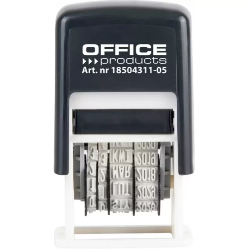 Datownik samotuszujący OFFICE PRODUCTS, z tuszem, PL, czarny-4085307