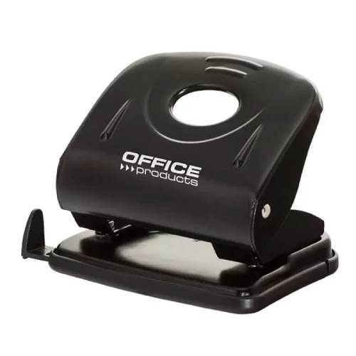 Dziurkacz OFFICE PRODUCTS, dziurkuje do 30 kartek, metal, czarny-4085961