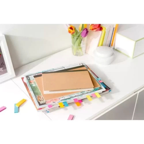 Zakładki indeksujące POST-IT® (671/3), papier, 26x76mm, 3x100 kart., mix kolorów-4088724