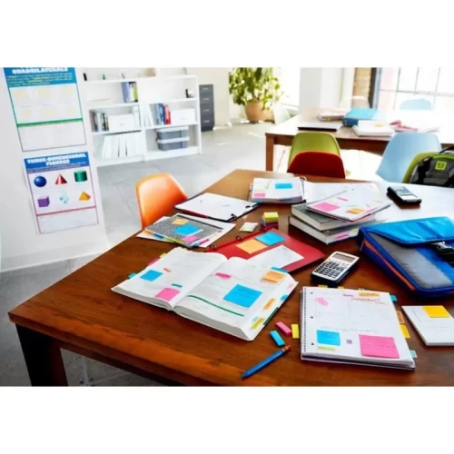 Zakładki indeksujące POST-IT® (671/3), papier, 26x76mm, 3x100 kart., mix kolorów-4088727