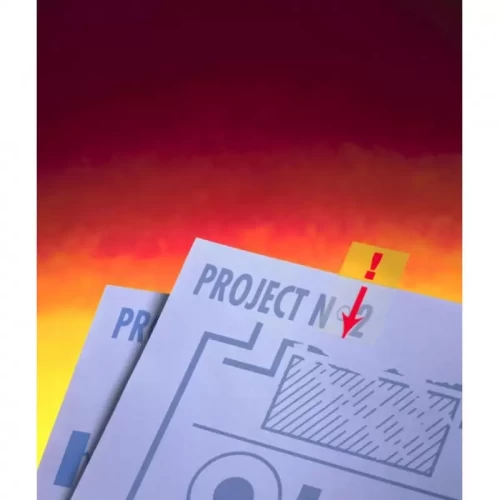 Zakładki indeksujące POST-IT® z nadrukiem „wykrzyknik” (680-33), PP, 25,4x43,2mm, 50 kart.-4089557