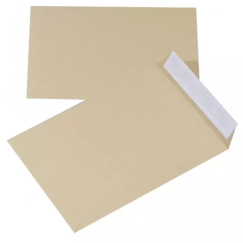 Koperty z taśmą silikonową OFFICE PRODUCTS, HK, C5, 162x229mm, 90gsm, 10szt., brązowe-4089683