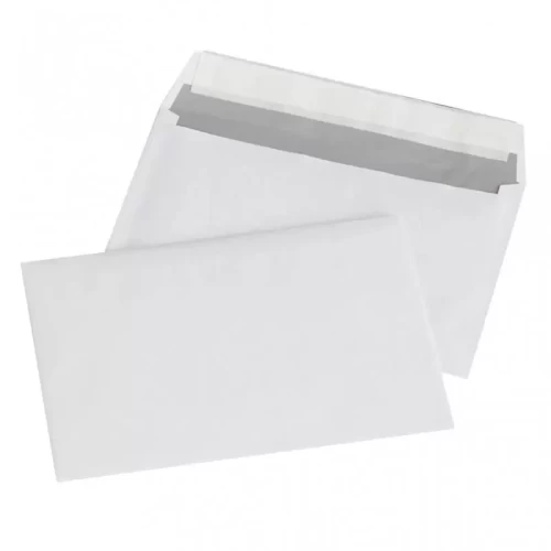 Koperty z taśmą silikonową OFFICE PRODUCTS, HK, C6, 114x162mm, 80gsm, 1000szt., białe-4089686