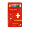 Kredki CARAN D'ACHE Swisscolor Aquarelle, z efektem akwareli, sześciokątne, 12szt., mix kolorów-4092605