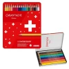 Kredki CARAN D'ACHE Swisscolor Aquarelle, z efektem akwareli, sześciokątne, 18szt., mix kolorów-4092608