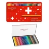 Kredki CARAN D'ACHE Swisscolor Aquarelle, z efektem akwareli, sześciokątne, 40szt., mix kolorów-4092616