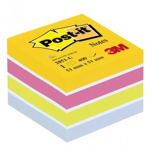 Mini Kostka samoprzylepna POST-IT® (2051-U), 51x51mm, 1x400 kart., ultra-4090834