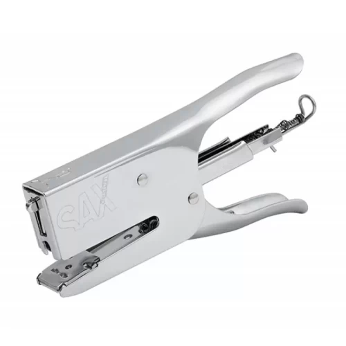 Zszywacz SAXDesign 630, zszywa do 40 kartek, na płasko, srebrny-4091313