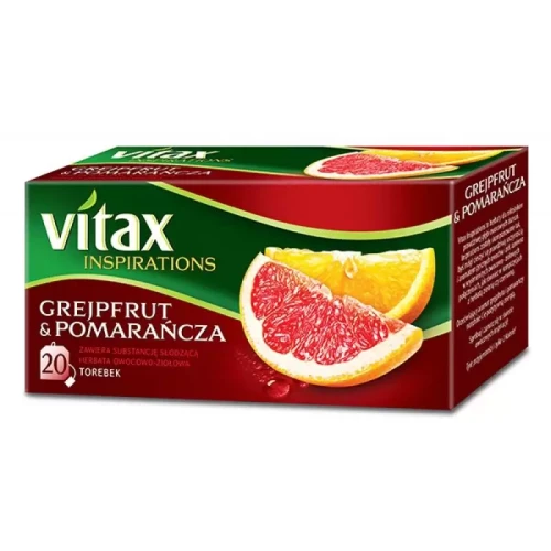 Herbata VITAX INSPIRATIONS, grejpfrut i pomarańcza, 20 torebek-4093563