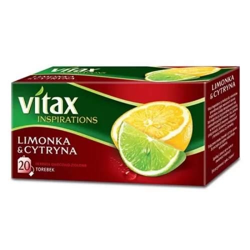 Herbata VITAX Inspirations, limonka z cytryną, 20 torebek-4093564