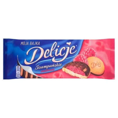 Ciastka DELICJE 147g malinowe-4277018