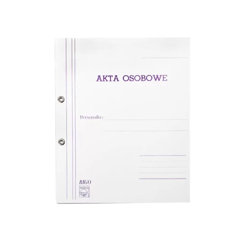 Teczka tekturaowa do akt osobowych BIGO oczkowa-4278641