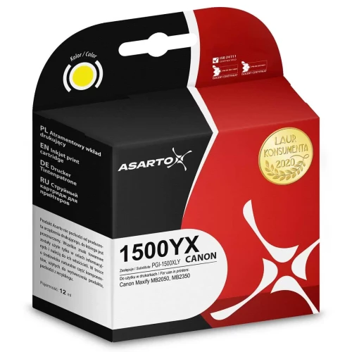 Tusz Canon PGI-1500 ASARTO 935kopii yellow-4278770