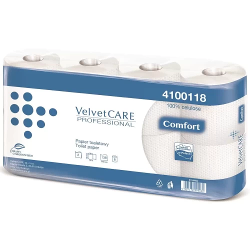 Papier toaletowy VELVET 2w celuloza a'8 biały-4279136