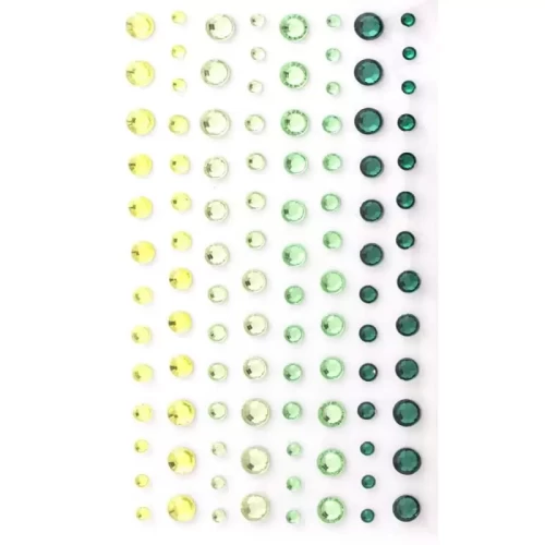 Kryształki samoprzylepne 3-6 mm GALERIA PAPIERU 104szt zielony-4279285