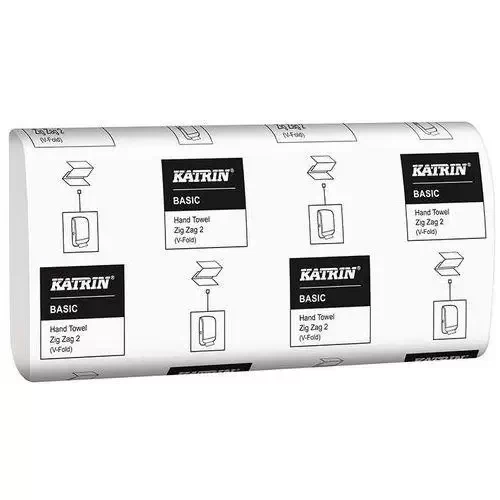 Ręcznik Papierowy 2w Z-Z KATRIN Basic Makulaturowy a'3000 biały-4280386