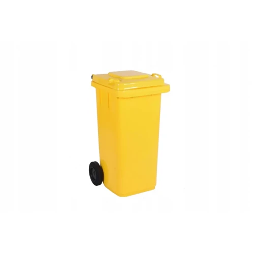 Kosz na śmieci 120l żółty-4280791