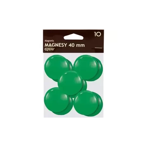 Magnes do tablic 40mm GRAND 10szt. zielony-4281177