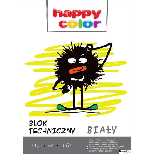 Blok techniczny biały 170g A4 HAPPY COLOR 3550 2030-0-4282800