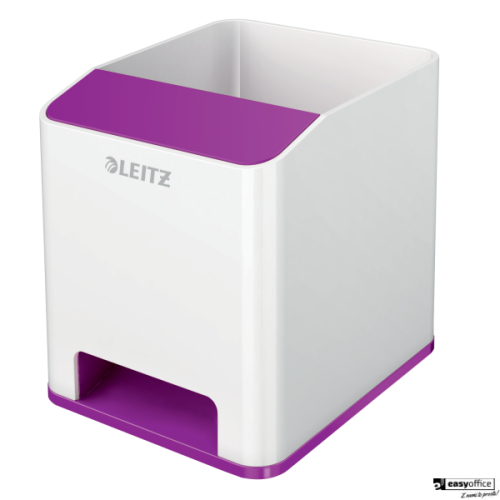 Kubek na długopisy Leitz WOW ze wzmacniaczem dźwięku, fioletowy 53631062-4284720