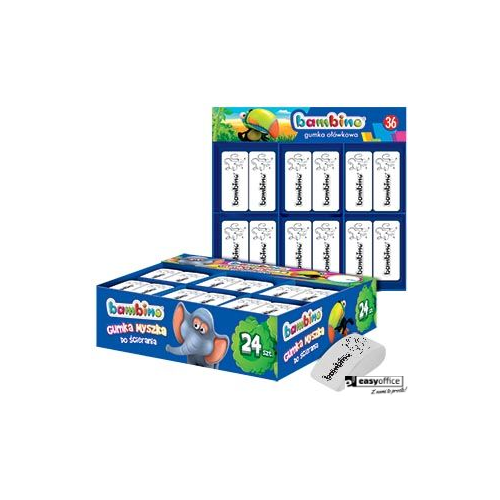 Gumki do ścierania biała MYSZKA BAMBINO (24) 3011 ST.MAJEWSKI-4292812