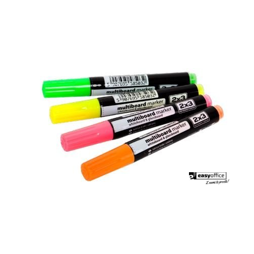 Markery suchościeralne Multiboard 4szt. fluorescencyjne 2X3 AS143-4293119