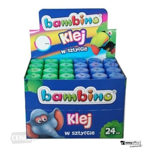 Klej w sztyfcie 15g BAMBINO (24) display 3073 ST.MAJEWSKI-4295109