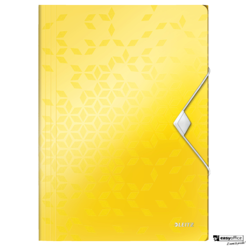 Teczka z gumką PP Leitz WOW, 15 mm, żółta 45990016-4298948