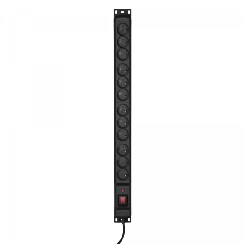 Listwa przeciwprzepięciowa Activejet COMBO/12gn/3m/cz (12 x UTE; 16 A (3680 W); 3m; kolor czarny)-4352144