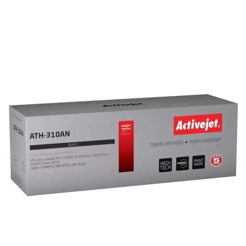 Toner Activejet ATH-310AN (zamiennik Canon, HP 126A CRG-729B, CE310A; Premium; 1200 stron; czarny)-4383687