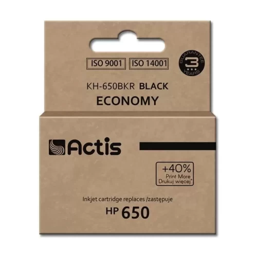 Tusz ACTIS KH-650BKR (zamiennik HP 650 CZ101AE; Standard; 15 ml; czarny)-4385026