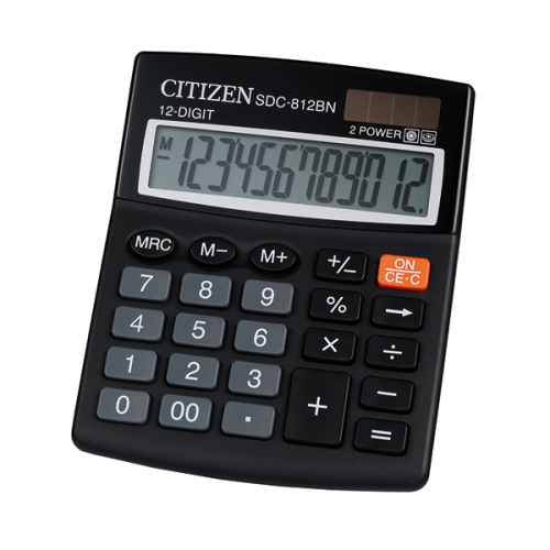 Kalkulator biurowy SDC-812 CITIZEN czarny-4436911